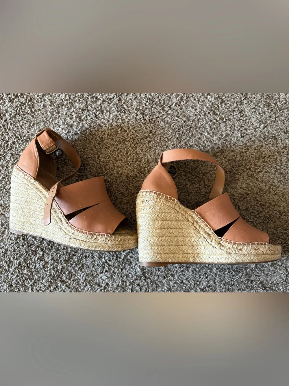 Treasure & Bond Wedge Sandals in Tan